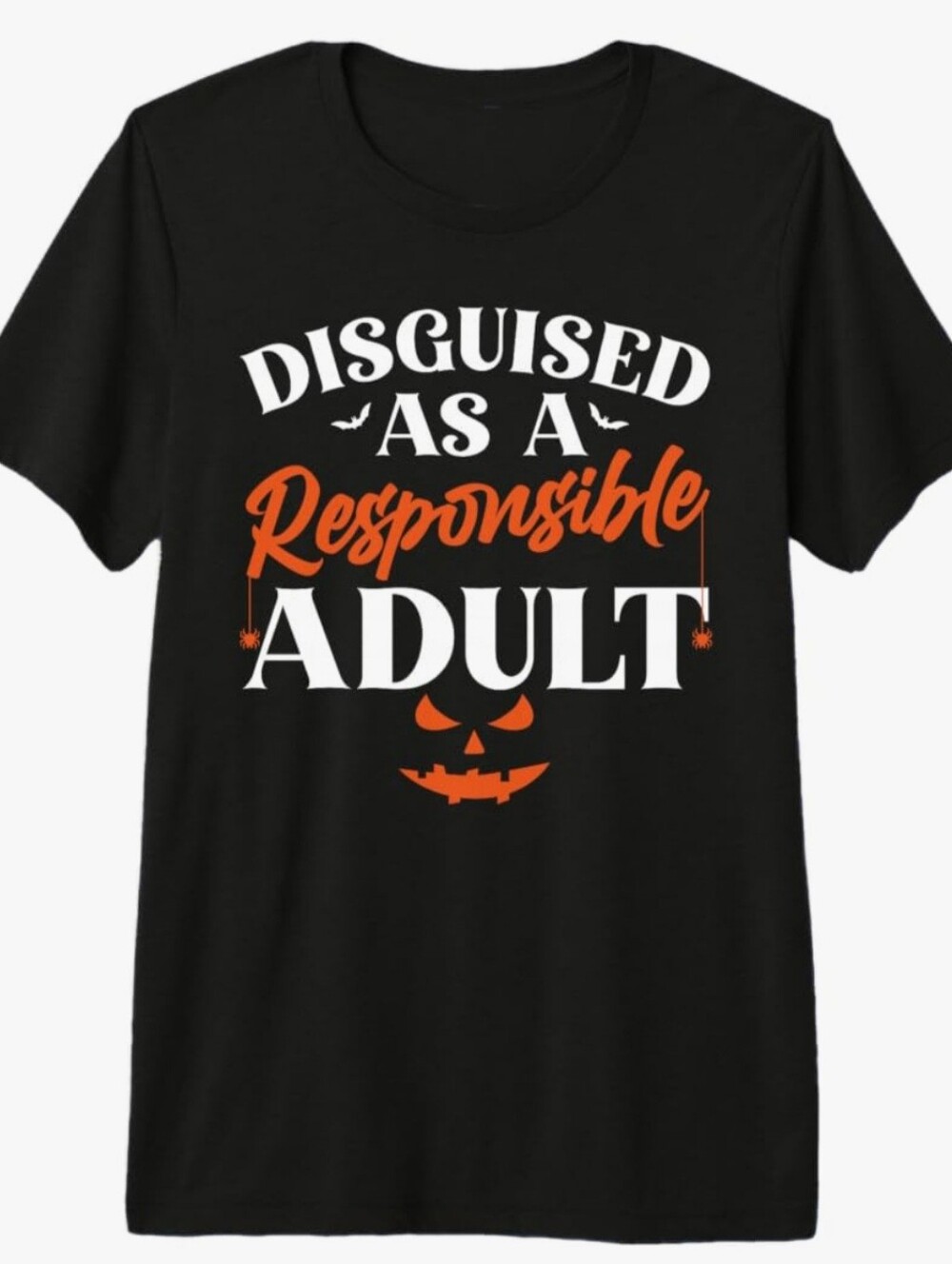Port & Co Black T-Shirt "Disguised As A Responsible Adult" Sz XL